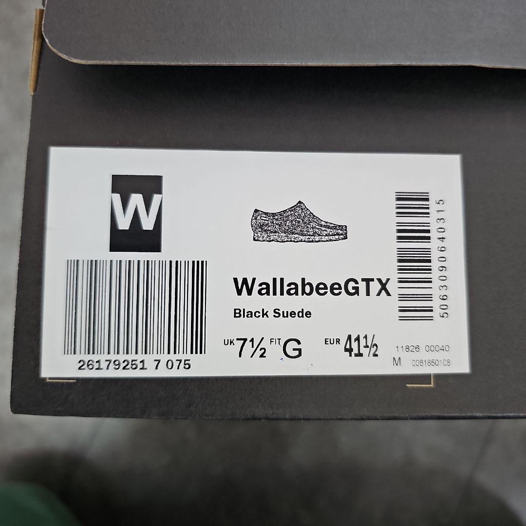 【週末値下】Clarks クラークスワラビーGTX 黒 ゴアテックス7 1/2