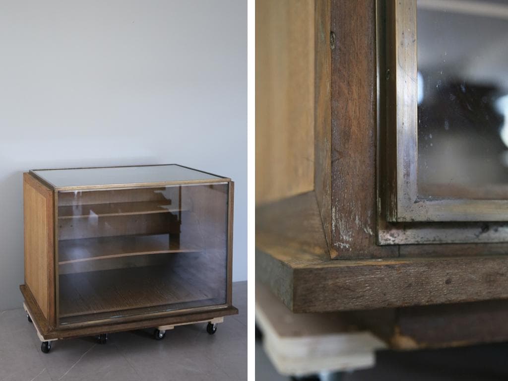 英国アンティークショップディスプレイキャビネット/カウンター