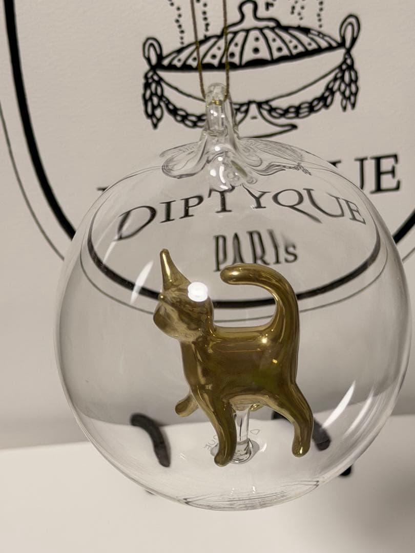 Diptyque ガラス製クリスマスオーナメント キャット