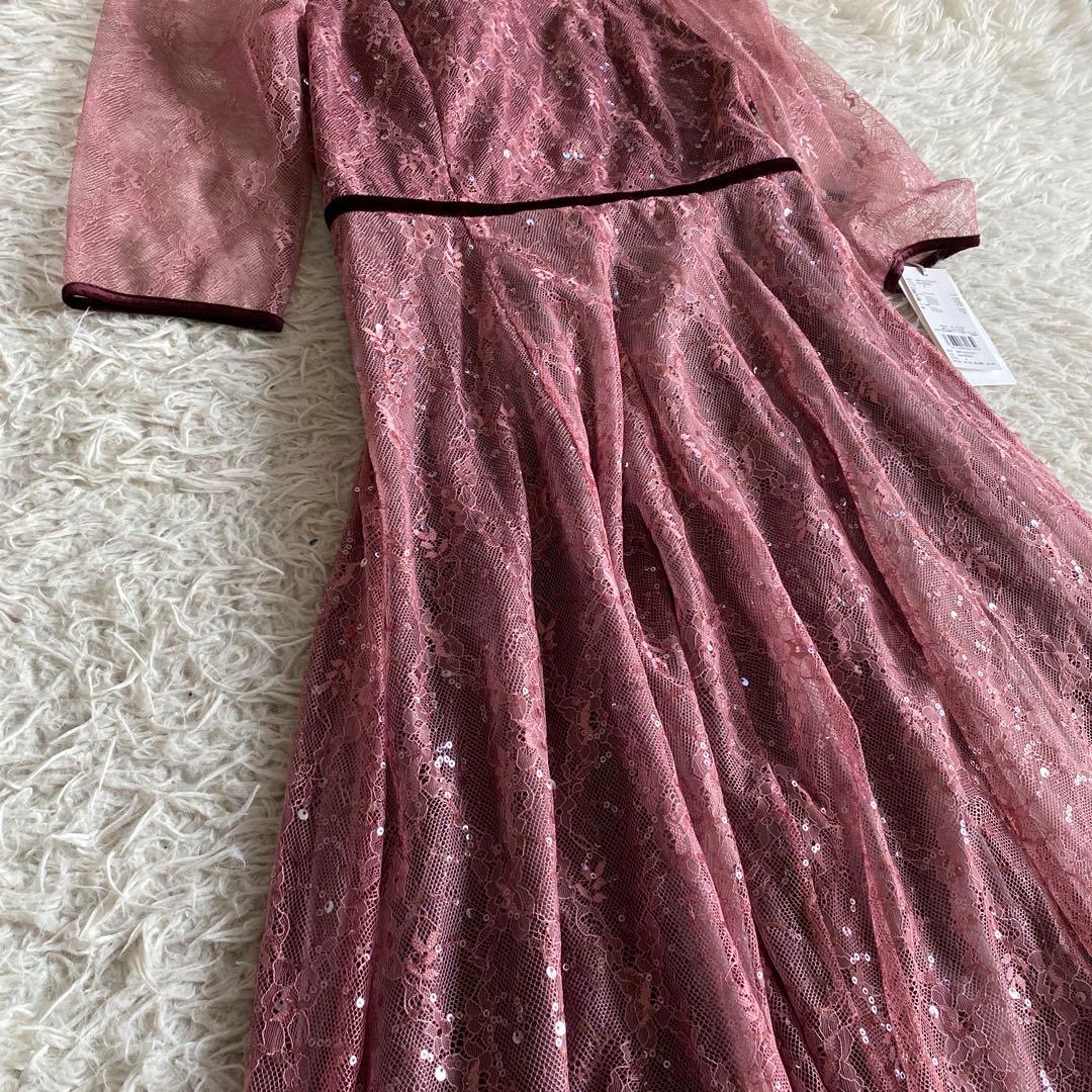 あはははは新品　snidel スナイデル　スパークルレースドレス　ピンク
