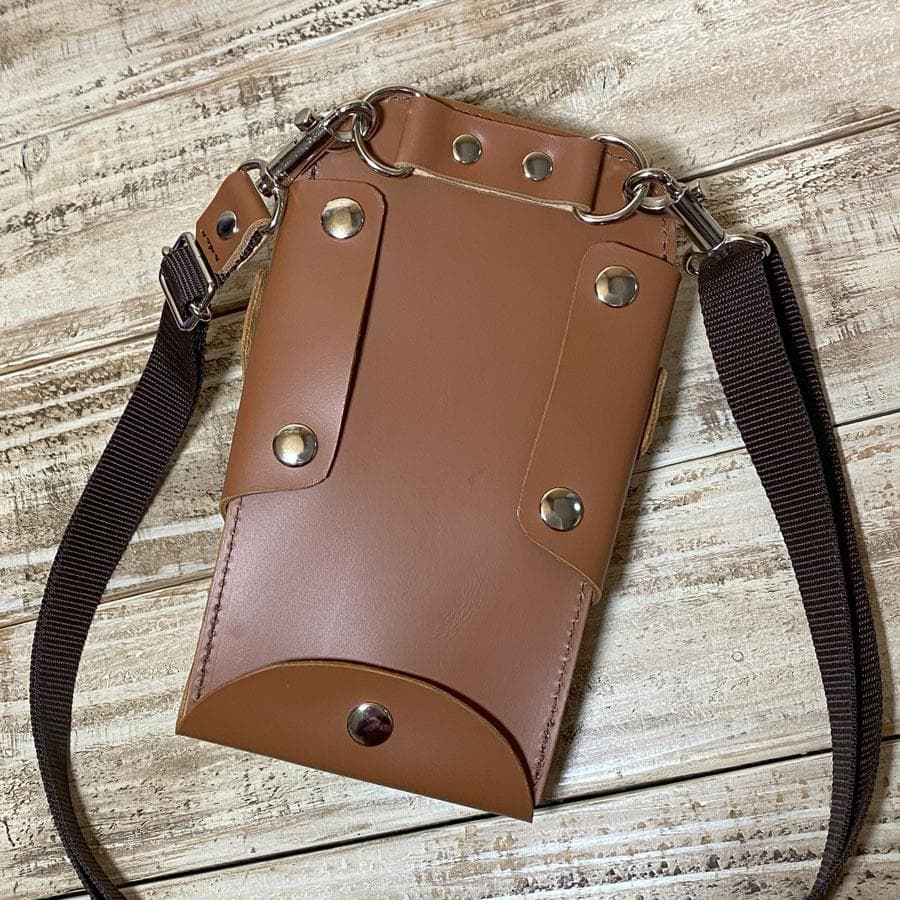 トリマー向き】 8丁差し キャメル 本革シザーケース TSC-13/CCA