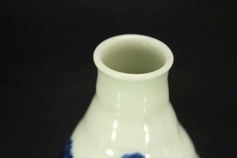 清水六兵衛 染付 山水画 瓶 一対(A631) - メルカリ