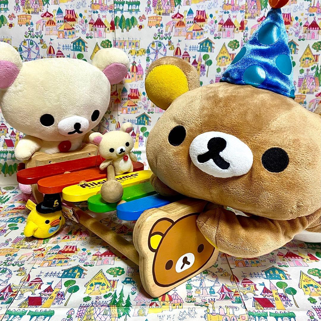 リラックマ まとめ売り12 メキシカン ぬいぐるみ シロフォン 卓上カレンダー他