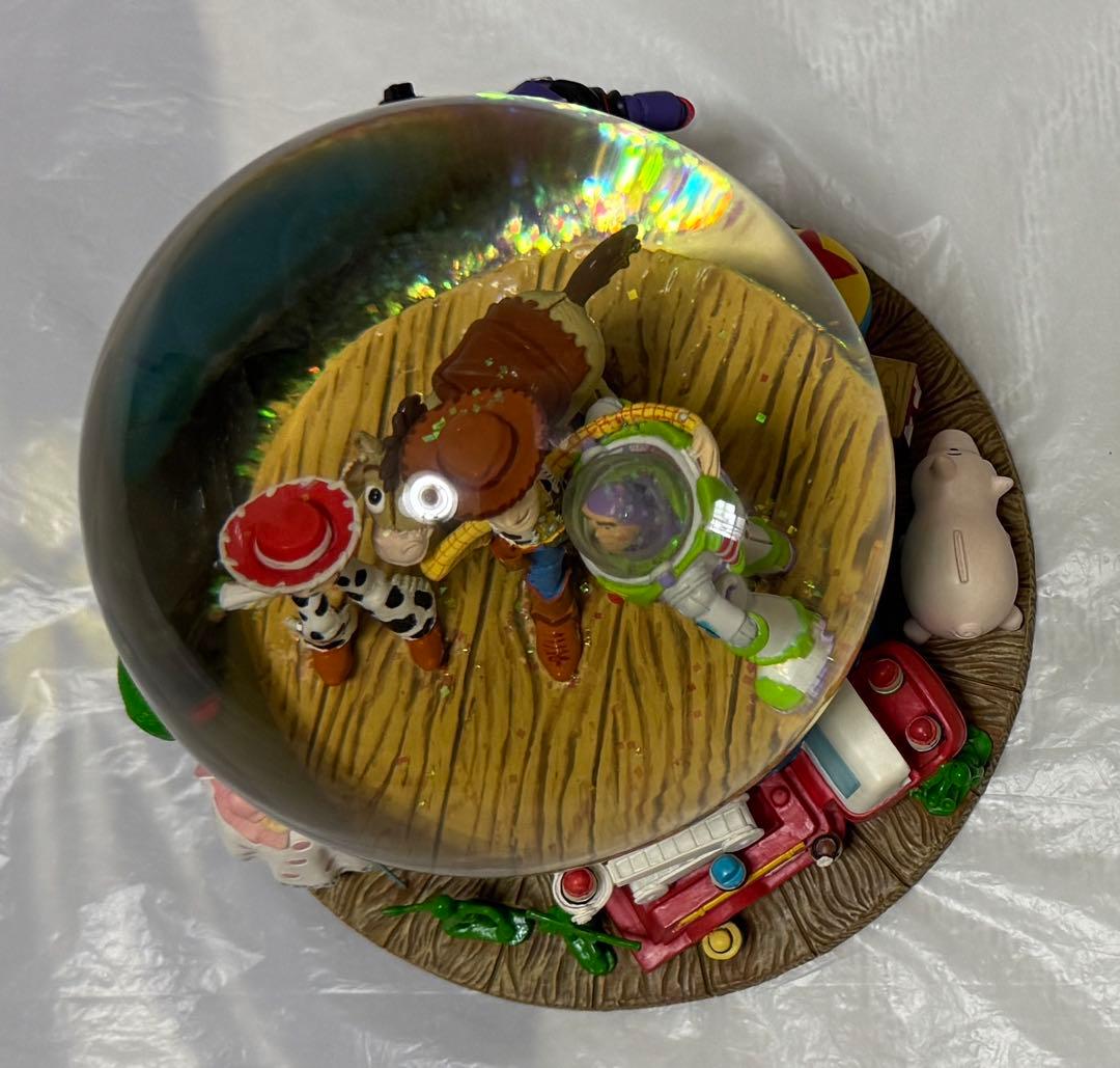 ディズニー トイストーリー オルゴール付きスノーグローブ