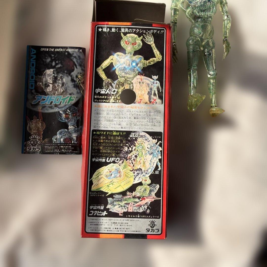 銀*ん様 昭和レトロ　タカラ　 宇宙人ゼロス　変身サイボーグ　箱付