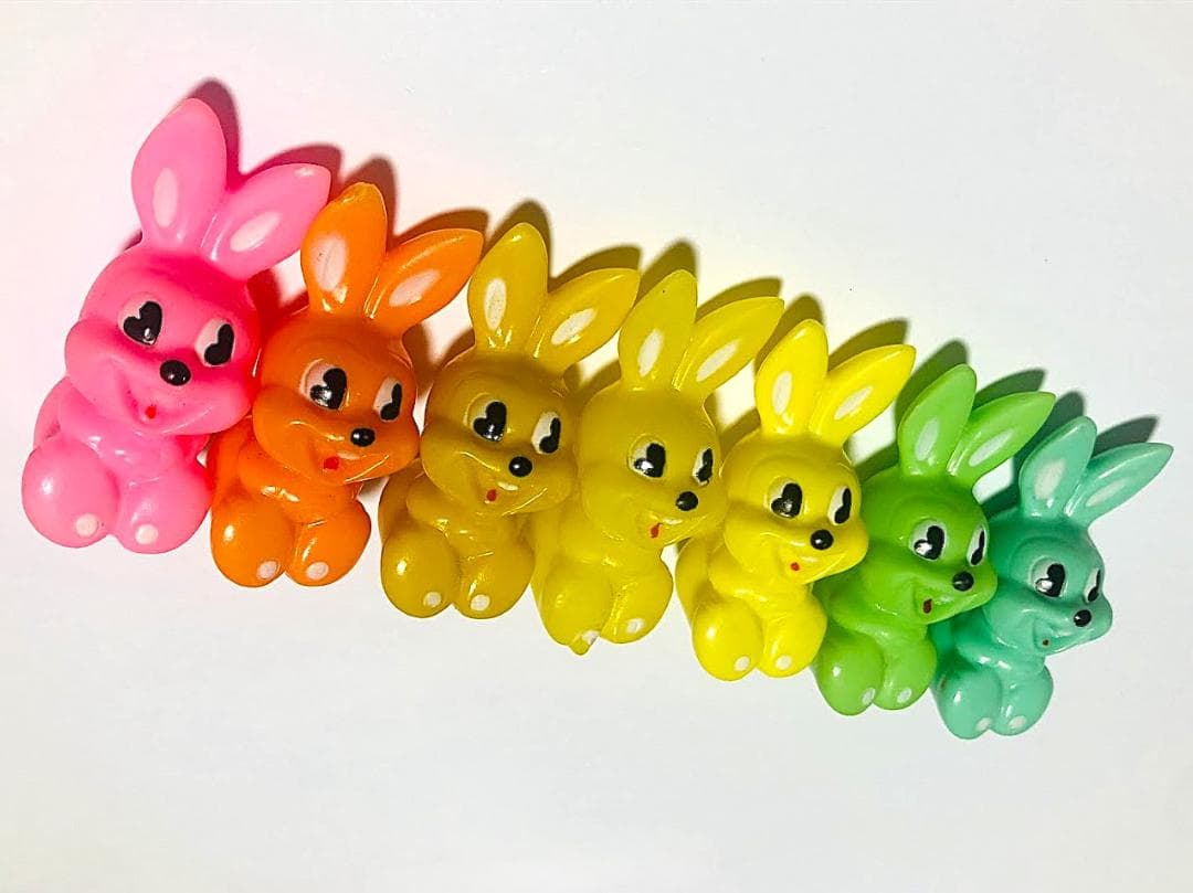 エスエス製薬 ピョンちゃん 初期 指人形 ソフビ レアカラー含む 昭和