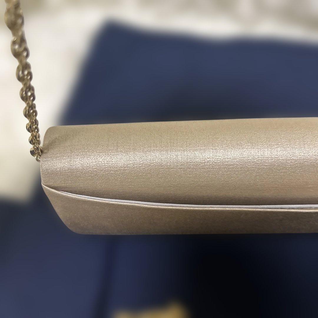 【未使用級】現行　岩佐（SHINCA）　メロウ　サンドベージュ　パーティーバッグ