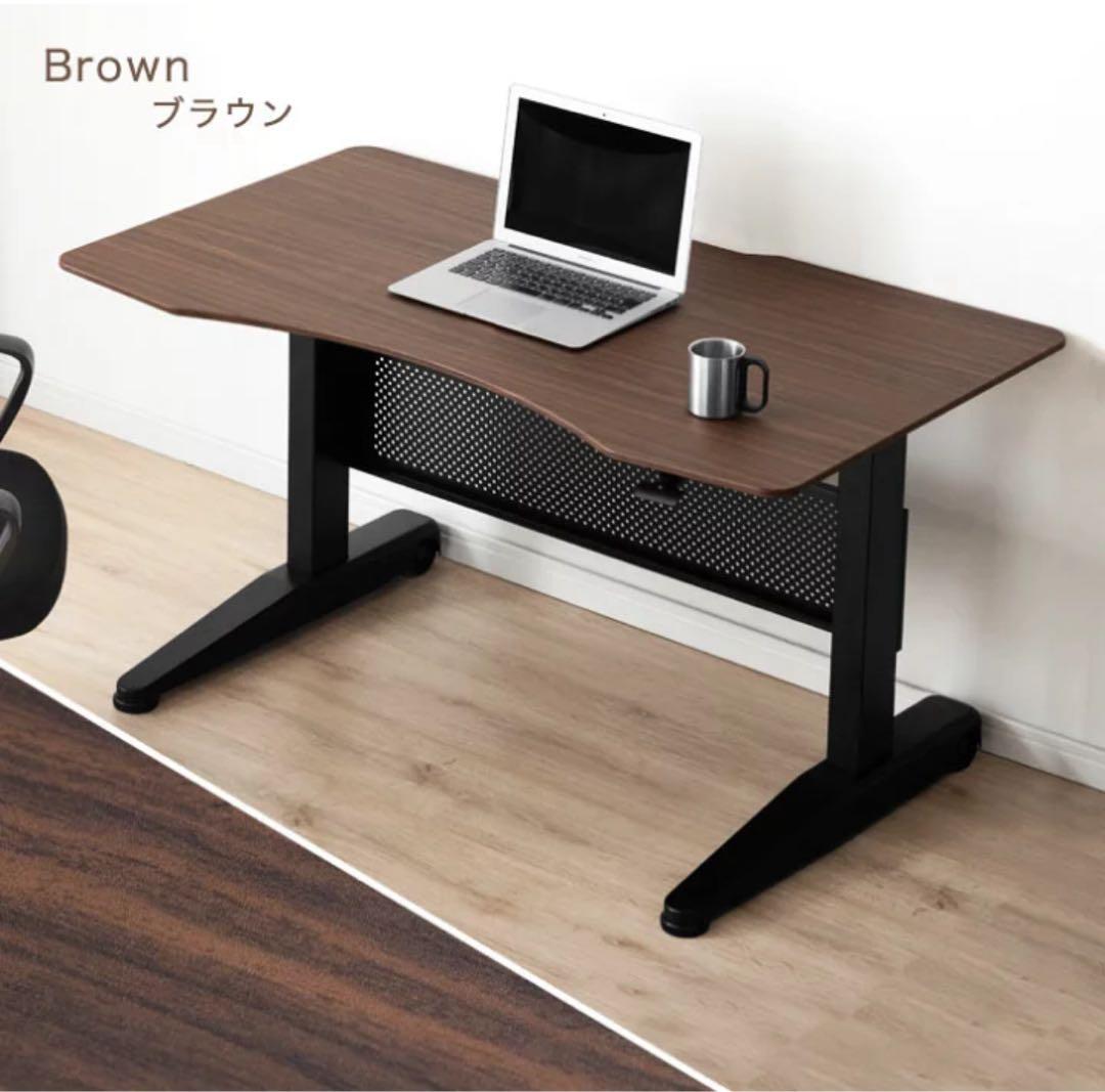 【中古】小柄さん向け　昇降テーブル （ガス圧式 PCデスク ）