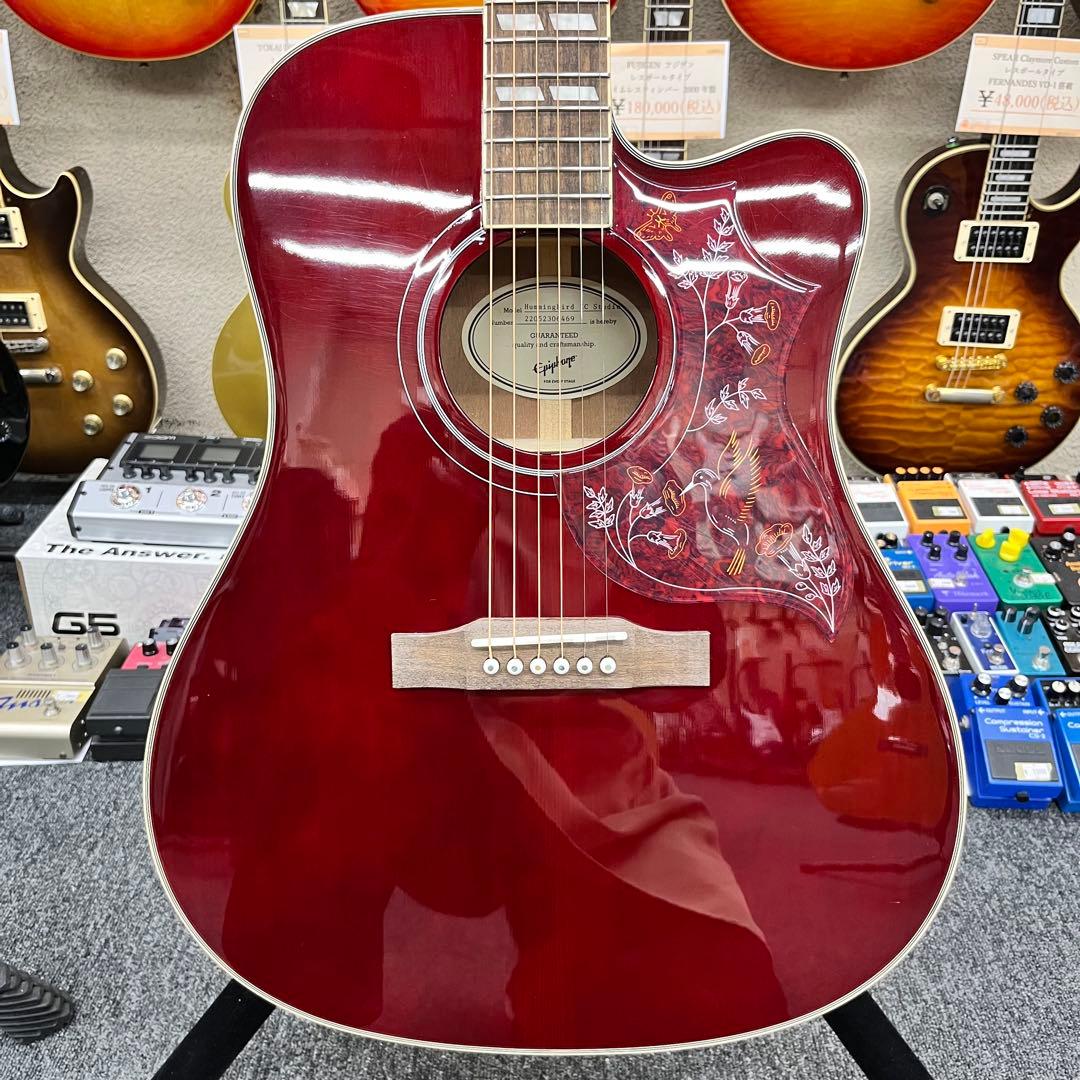【11528】Epiphone Hummingbird EC STUDIO 赤 11528】Epiphone Hummingbird EC STUDIO 赤 - メルカリ