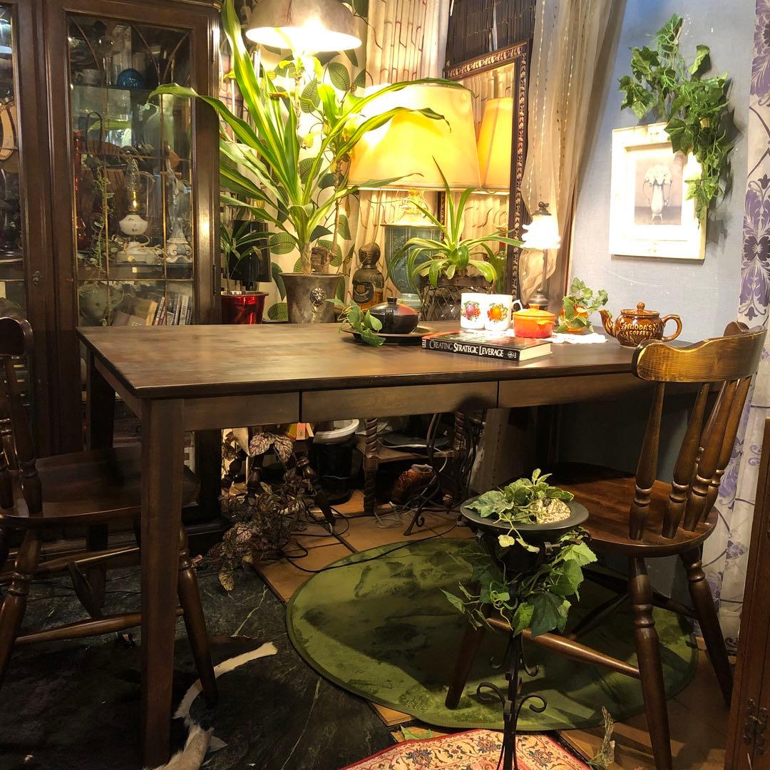 アルダー　ソリッド　オイルフィニッシュ　４DR ダイニングテーブル