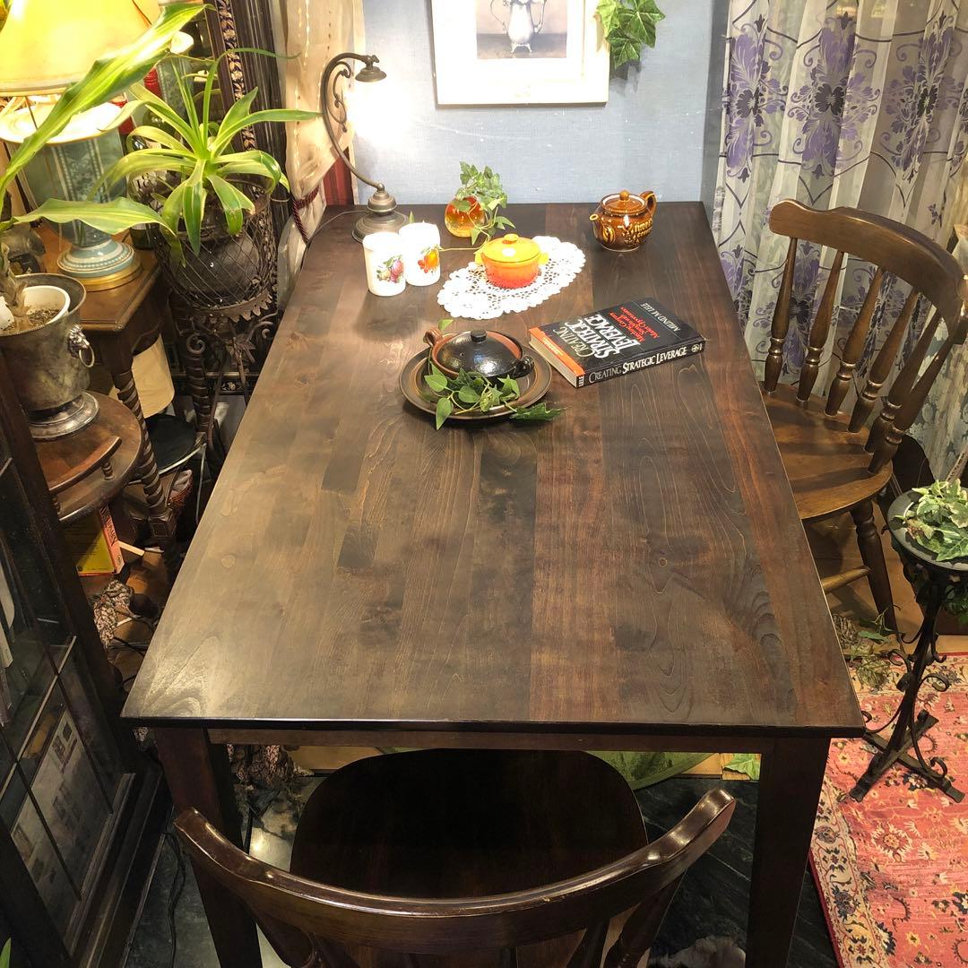 アルダー　ソリッド　オイルフィニッシュ　４DR ダイニングテーブル