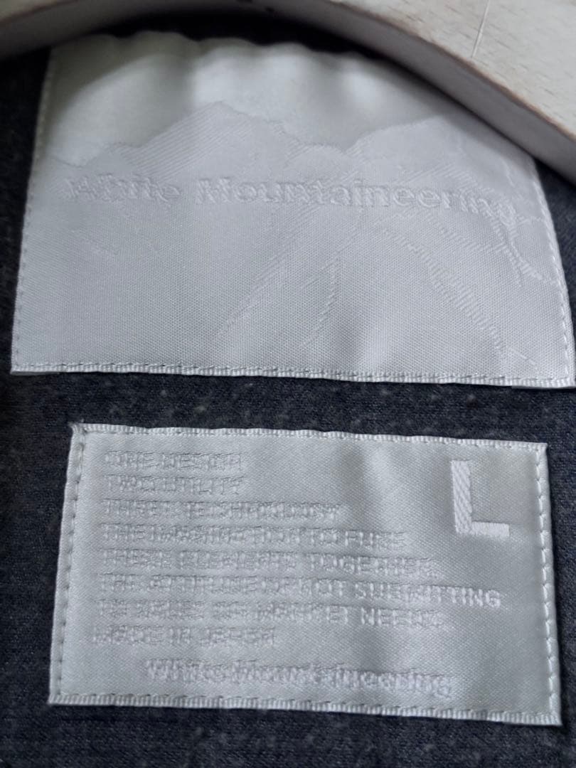 ホワイトマウンテニアリング　ホームスパン　ツイード　キルティングベスト WZIP