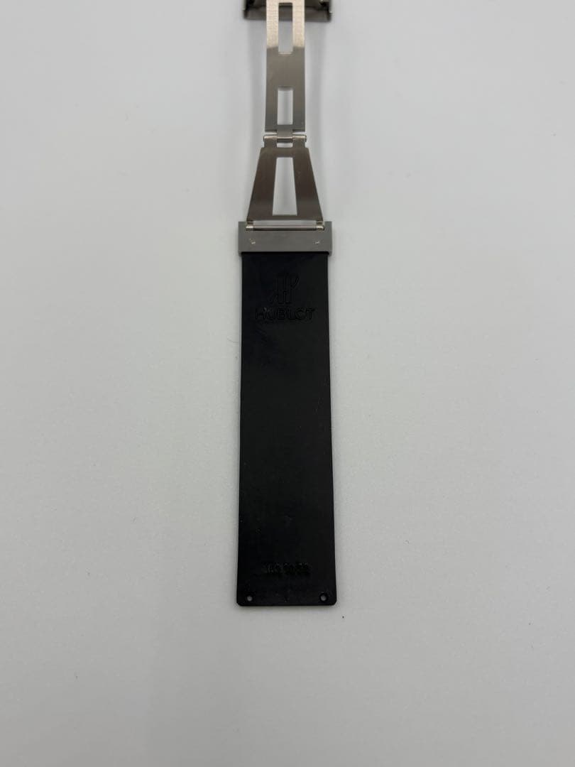 ウブロ　ブラックラバーベルト ステンレスバックル