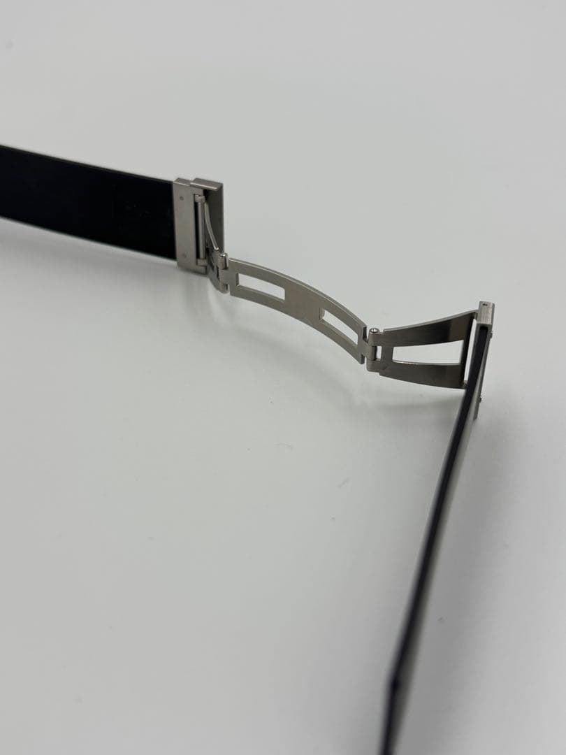 ウブロ　ブラックラバーベルト ステンレスバックル