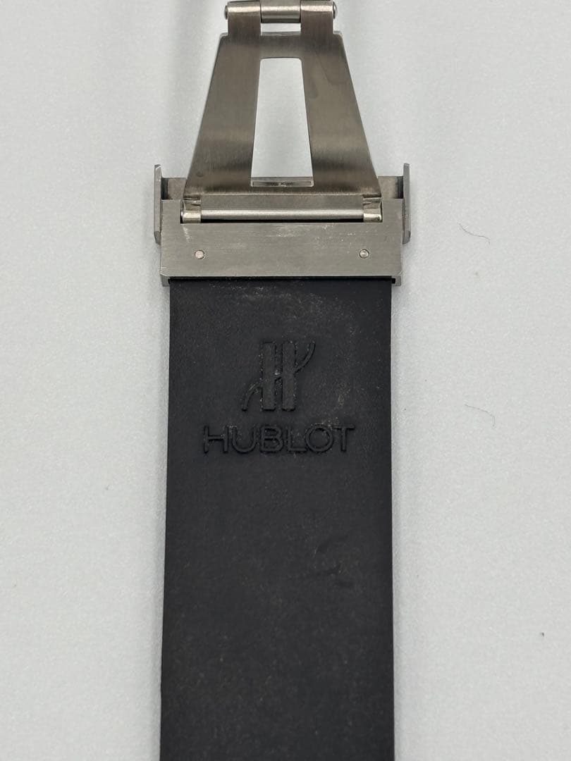 ウブロ　ブラックラバーベルト ステンレスバックル