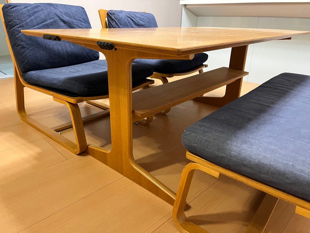 無印良品 木製ダイニングテーブルと椅子セット 大阪 堺市発 手渡し引越し新生活に