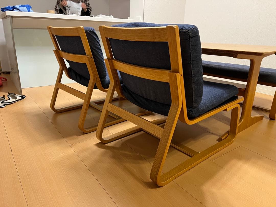 無印良品 木製ダイニングテーブルと椅子セット 大阪 堺市発 手渡し引越し新生活に