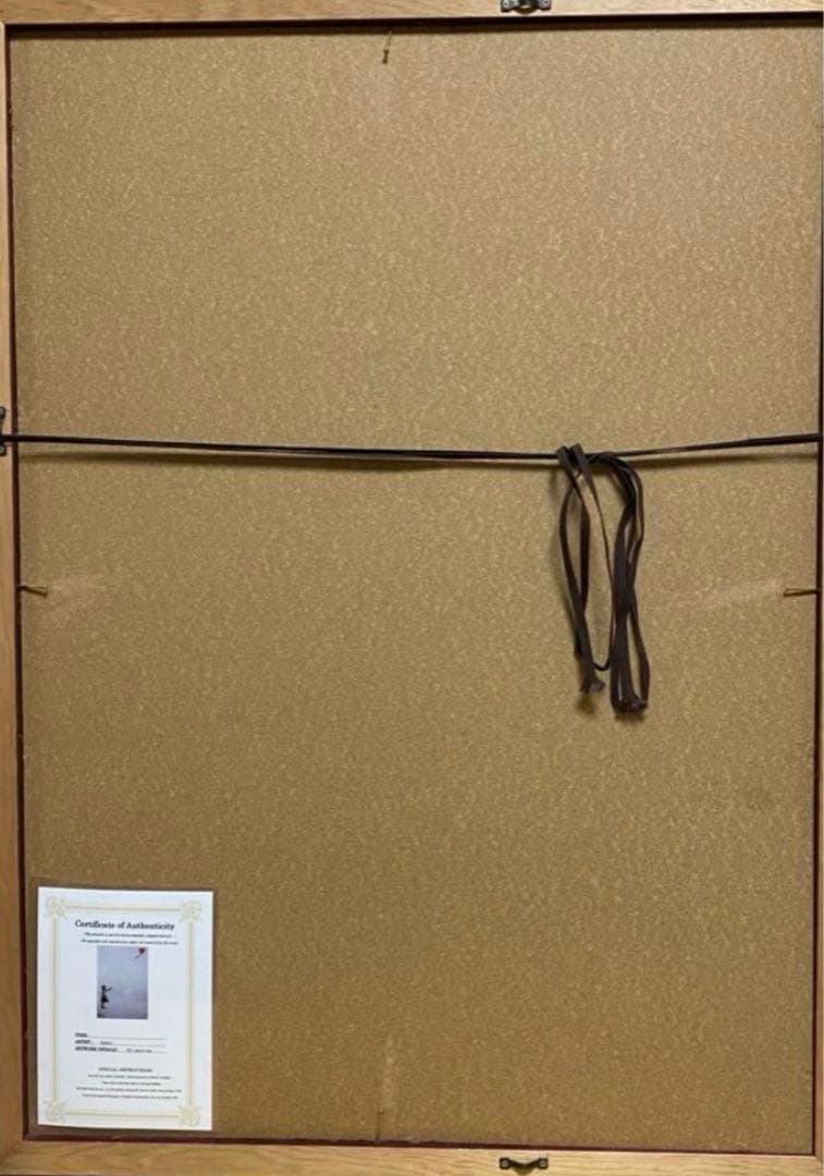 Banksy 絵画 紙本 肉筆 額縁