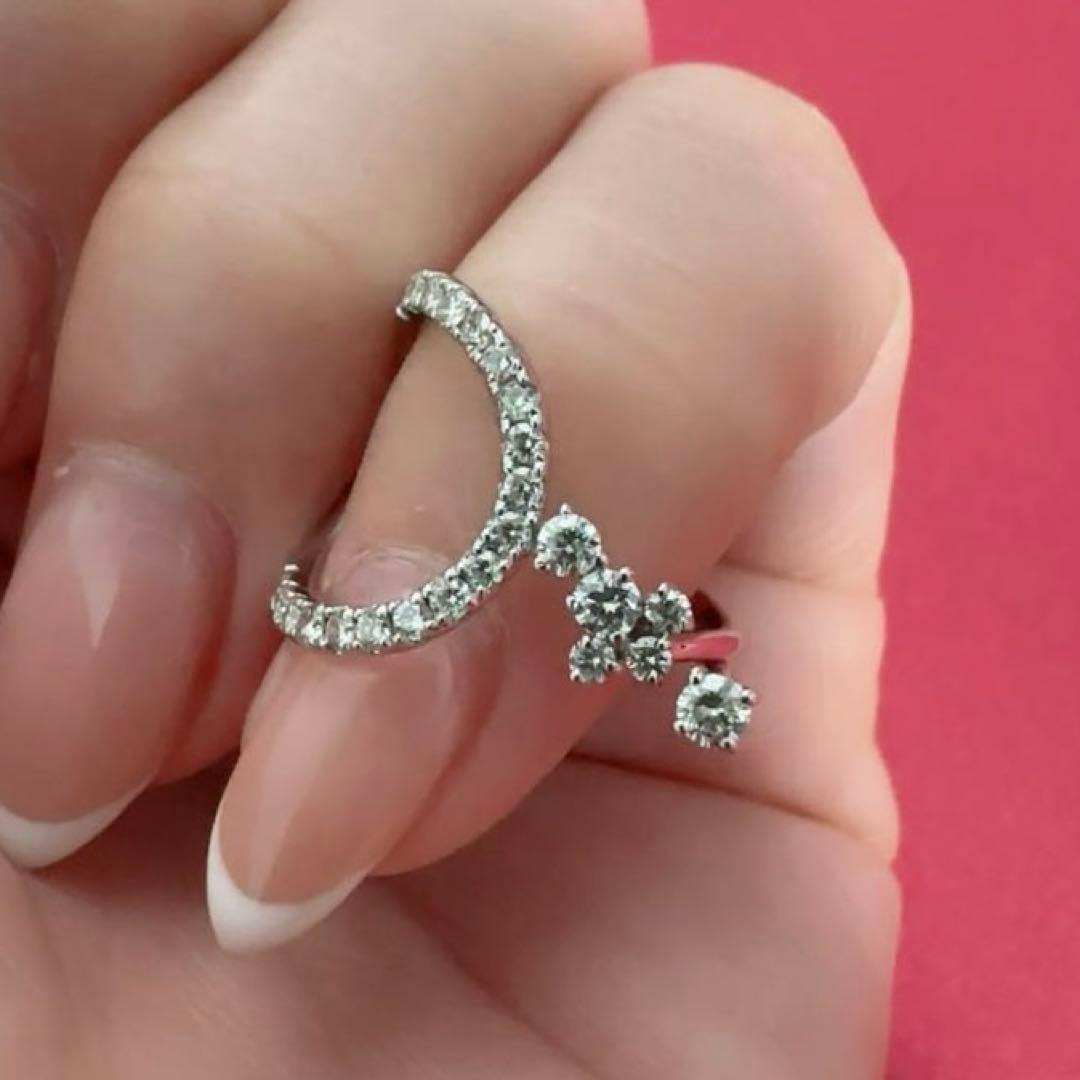 天然ダイヤモンド0.40ct ピンキーリング