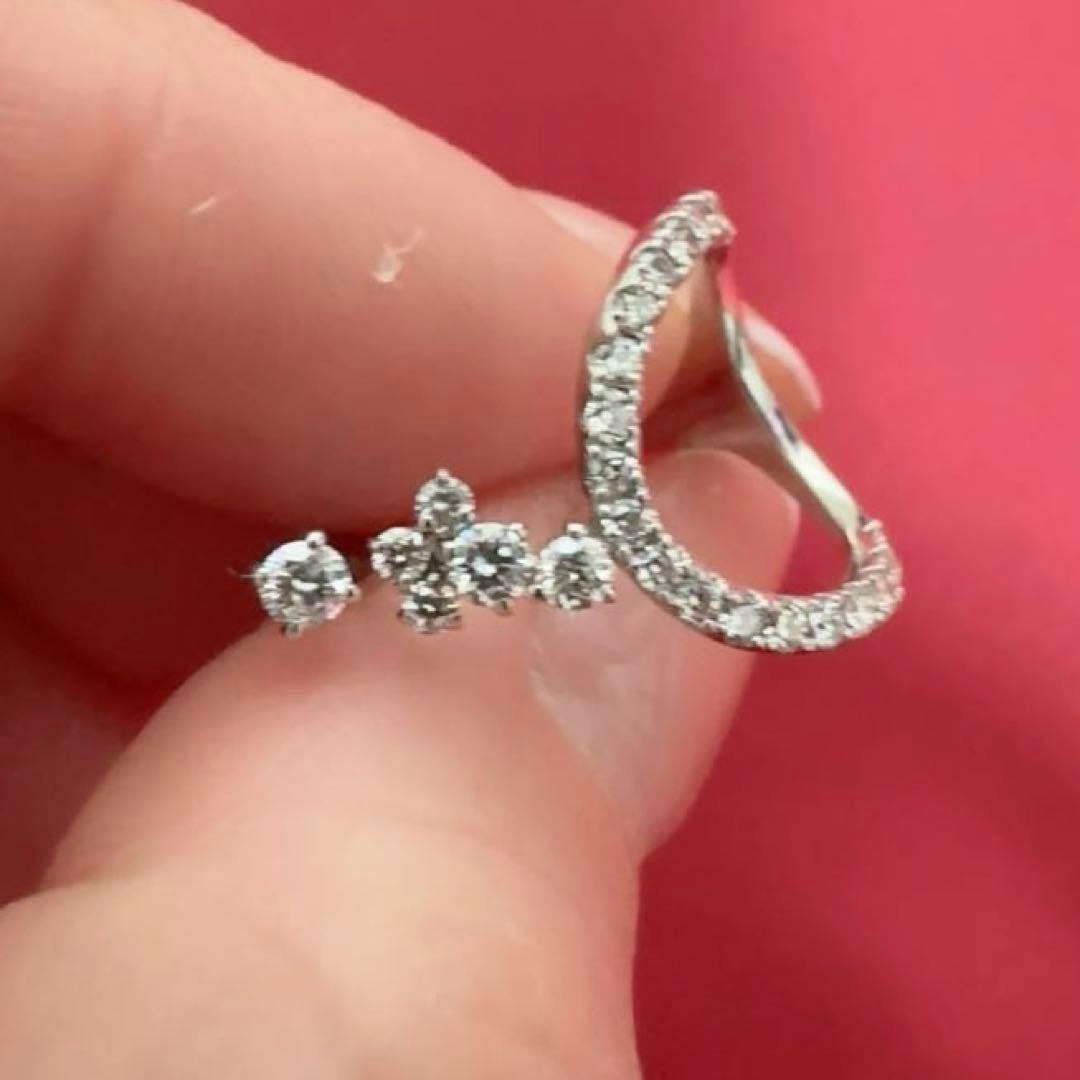 天然ダイヤモンド0.40ct ピンキーリング