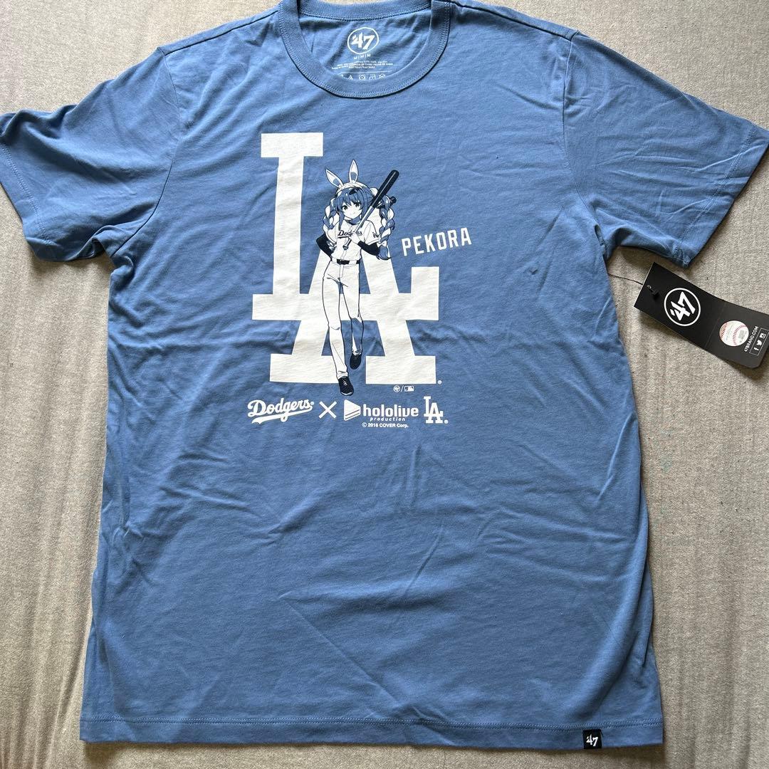 ホロライブ ドジャース 兎田ぺこら Tシャツ Mサイズ