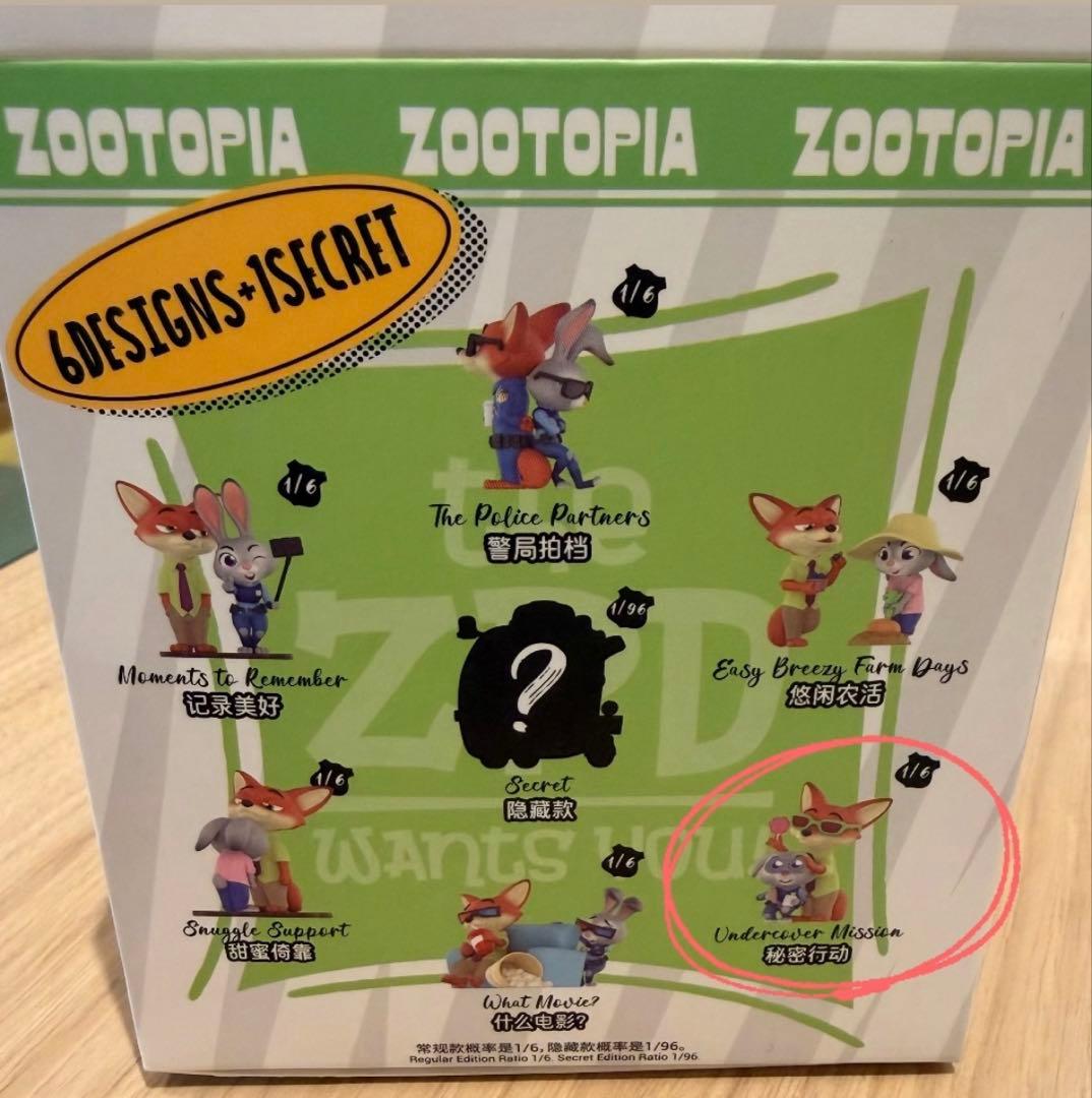 52TOYS ズートピア ベストパートナー ニック ジュディ フィギュア