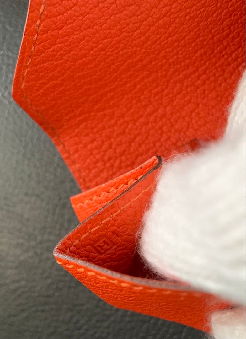 HERMES エルメス　ルヴァン　キャトル　ケース　小銭　未使用　オレンジ