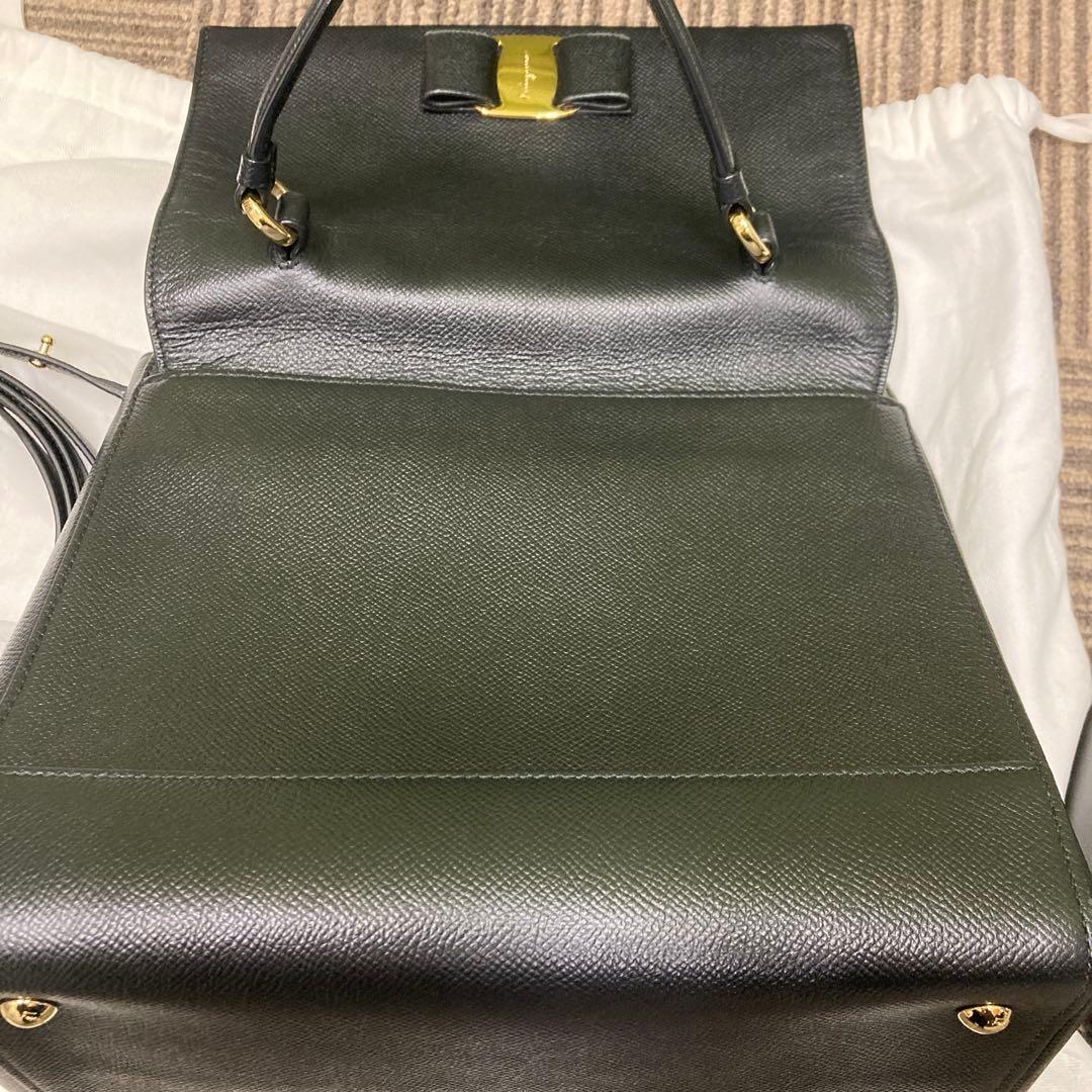 フェラガモ　2way レザー　バック