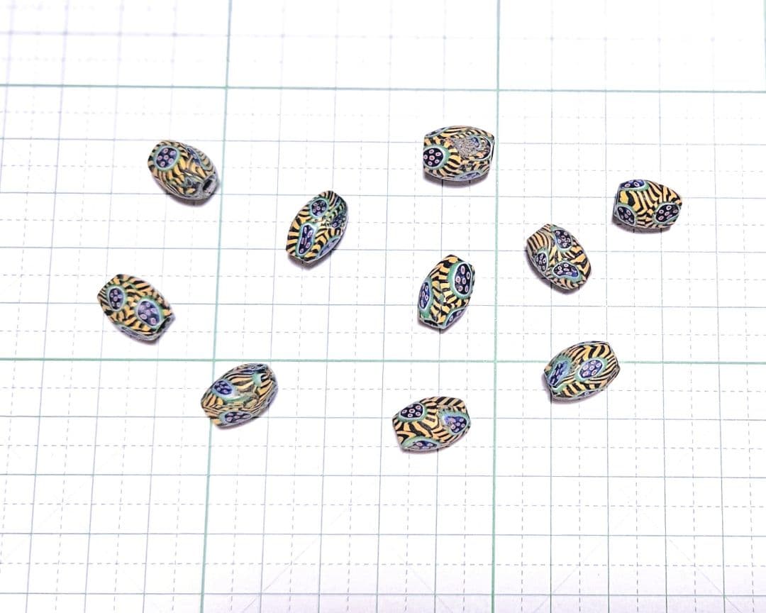 p*o様 アフリカとんぼ玉 ミルフィオリ 極致 10個│rodoku.co.jp