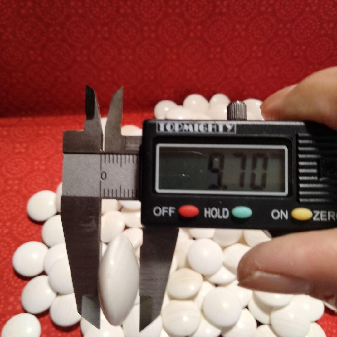 碁石セット蛤白石那智黒石34号中古良品　白181個黒182個特大碁笥割れホツ無し