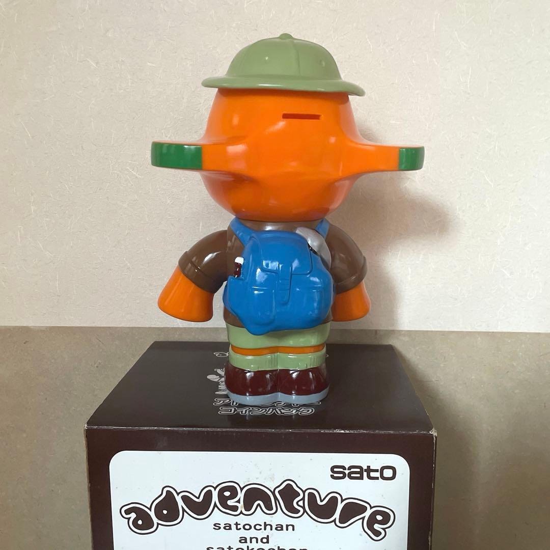【楽天公式アカウント様】昭和レトロ 佐藤製薬 特大 サトちゃん 冒険隊 貯金箱