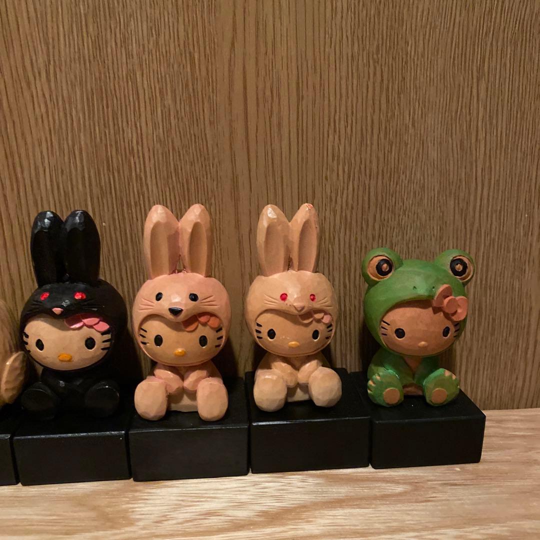 ハローキティ木彫り最終値下げ