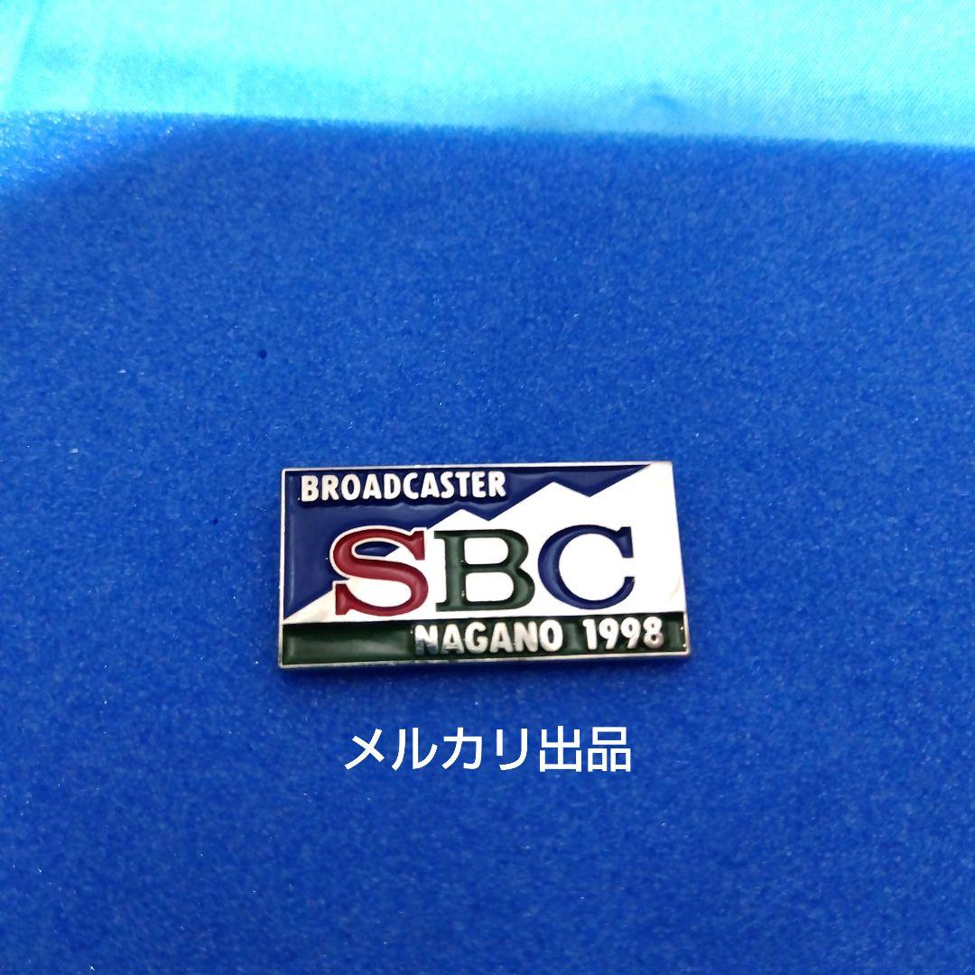 1998年 長野オリンピック SBC（信越放送) メディア ピンバッジ