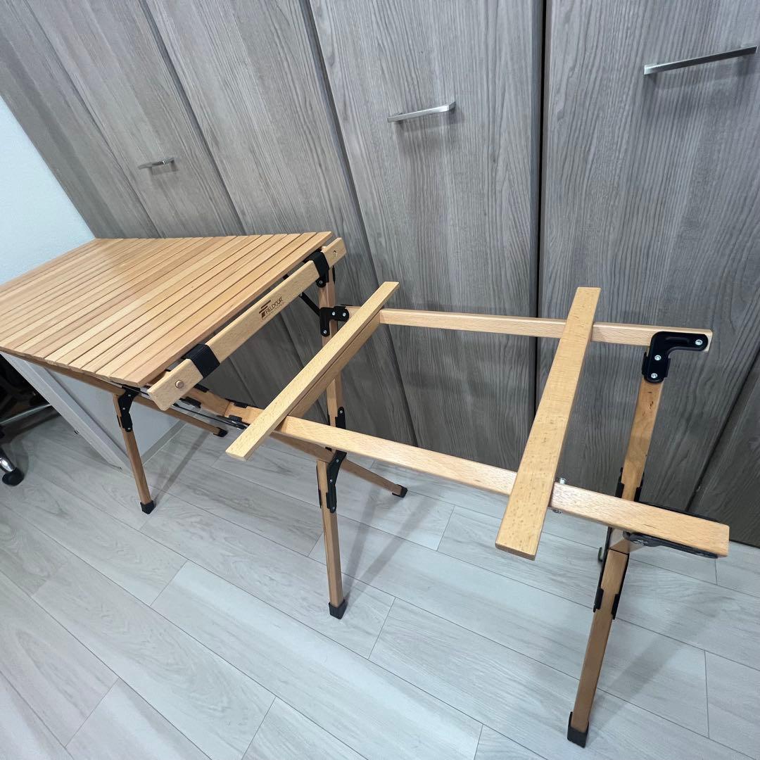 FIELDOOR フィールドア＞ ウッドロールトップ キッチンテーブル | 中古