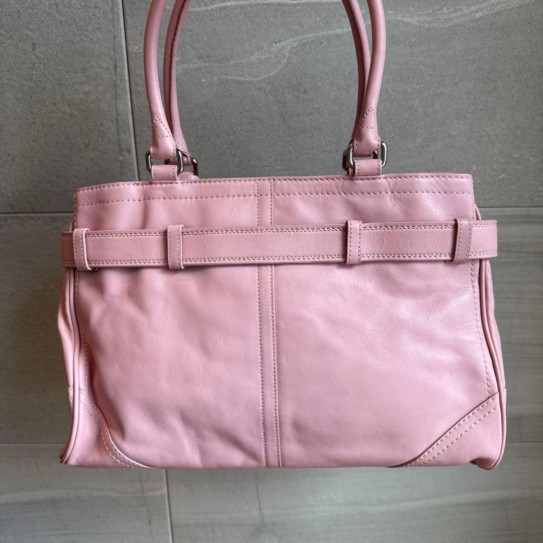 COACH コーチ トートバッグ 金具 ジャッキー ピンク 肩掛け Y2K - メルカリ