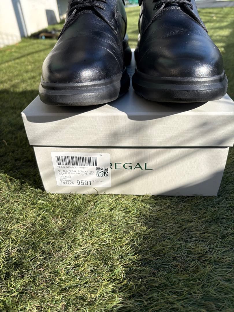 (最終値下げ)REGAL ブラック 24.5 70GL スニーカー　ゴアテックス