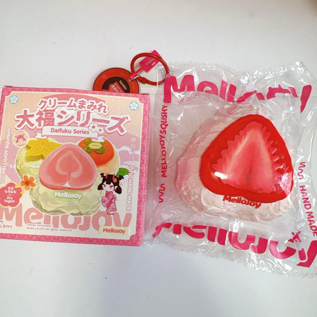 Mellojoyメロジョイ スクイーズ 大福シリーズ ストロベリー いちご