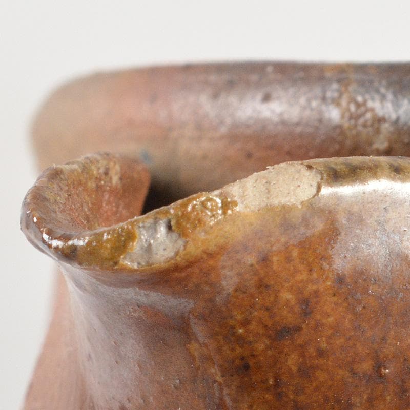 煎茶道具　備前焼　明光窯　果実摘　宝瓶　急須　共箱　D　R6193