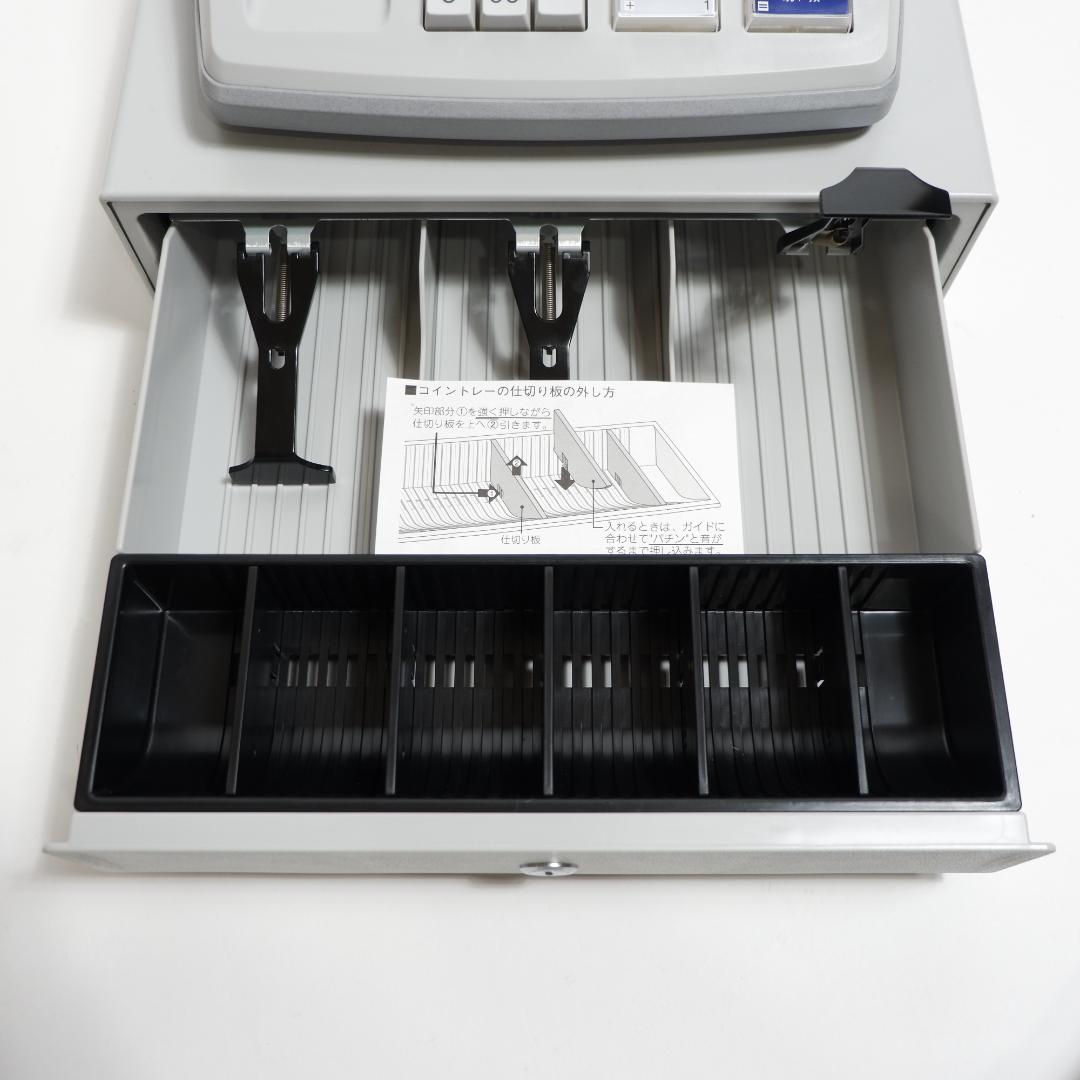 CASIO 106ER レジスター 本体 キー付き 動作良好 美品 グレー CASIO