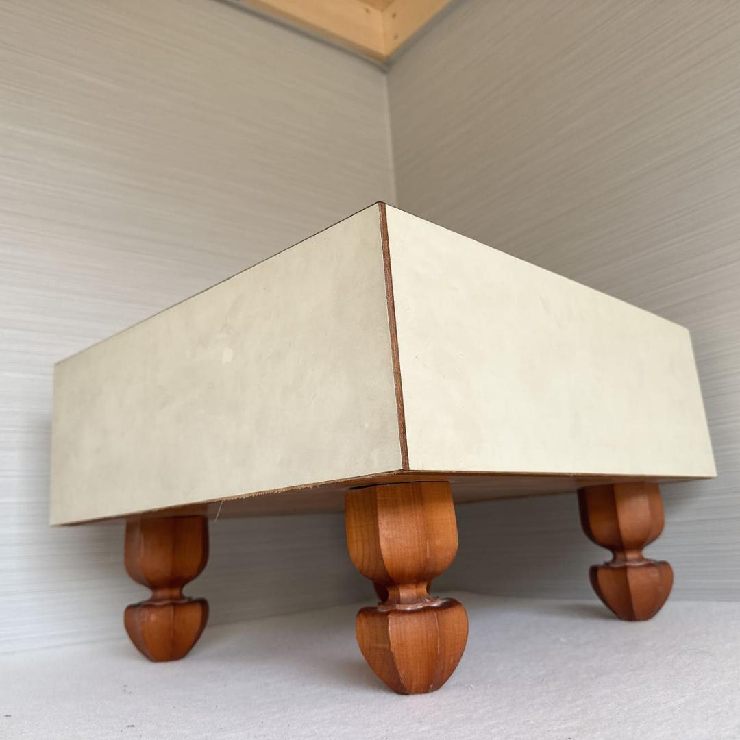 碁盤　4寸7部　板目木裏　脚付　へそ有り