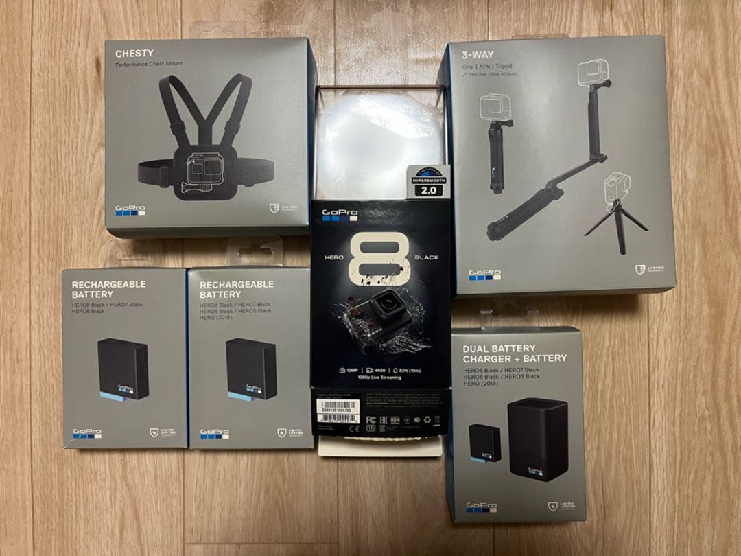 GoPro HERO8 Black バッテリ×4 microSDセット