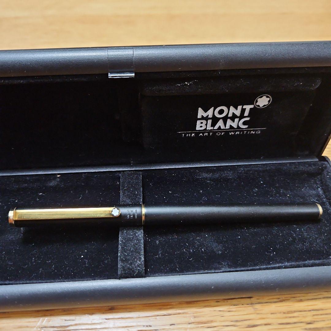 希少 美品】モンブラン ノブレス スリムライン マット黒のヴィンテージ14金