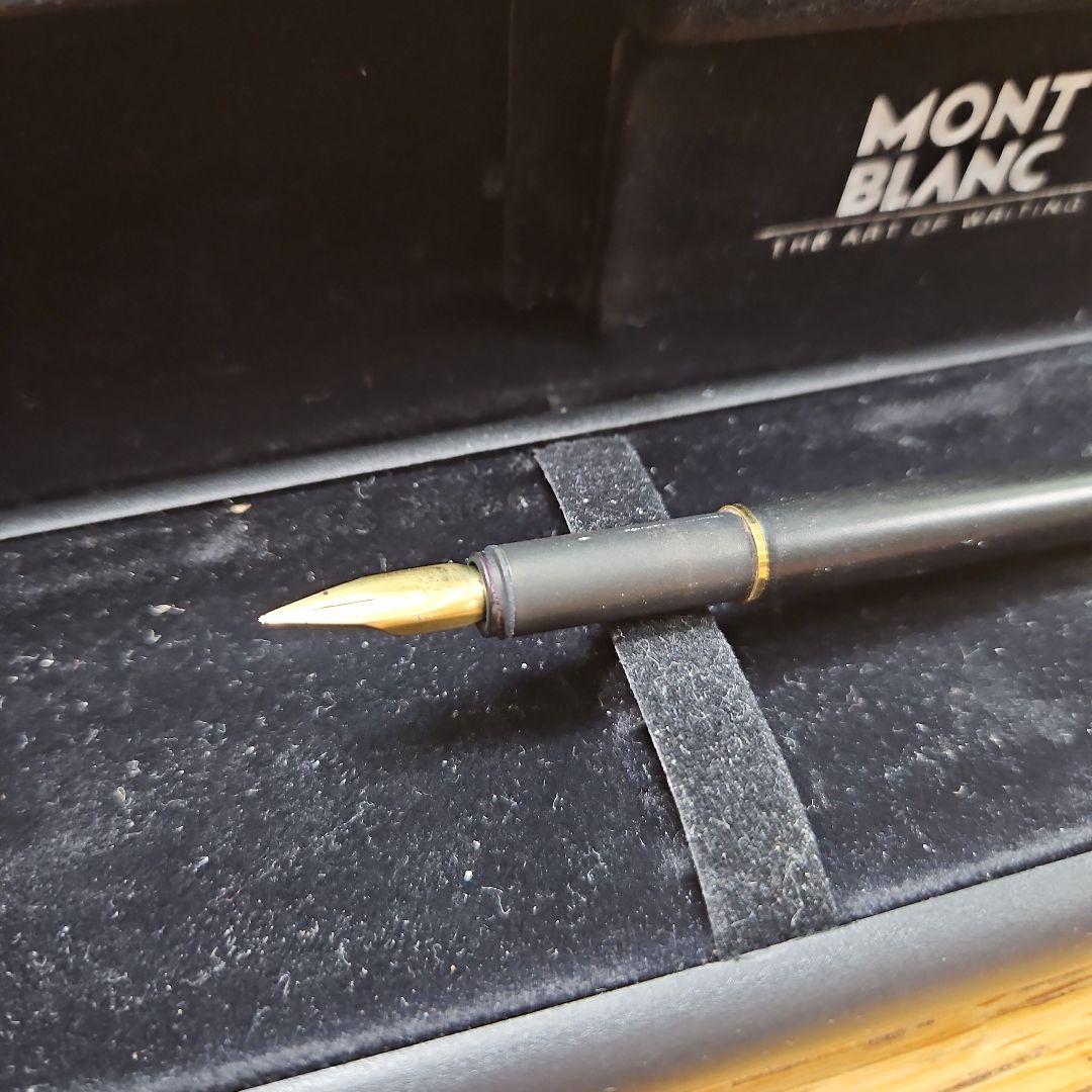 希少 美品】モンブラン ノブレス スリムライン マット黒のヴィンテージ14金