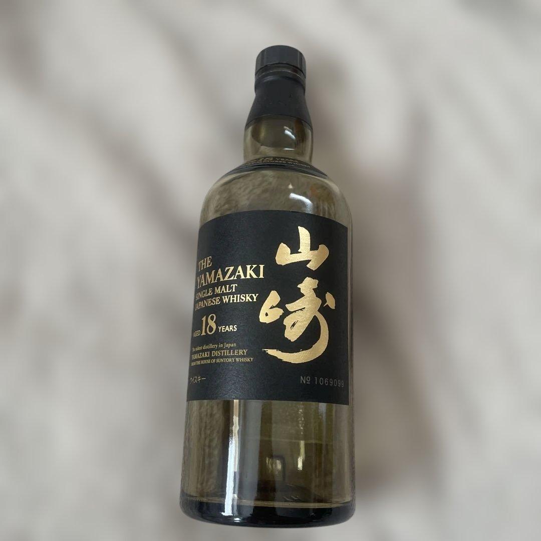 サントリー山崎18年 シングルモルトウイスキー 700ml 空瓶 - メルカリ