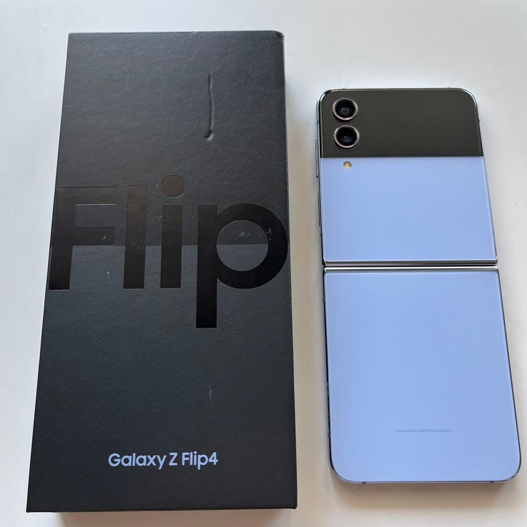 【美品】256GBギャラクシーZ FLIP4 SIMフリーブルーカラー 美品】256GBギャラクシーZ FLIP4 SIMフリーブルーカラー