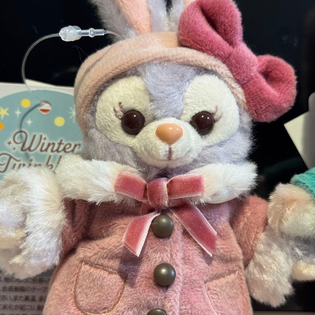 ディズニーシー　ウィンタートゥインクリングタウン 　ぬいぐるみバッジ