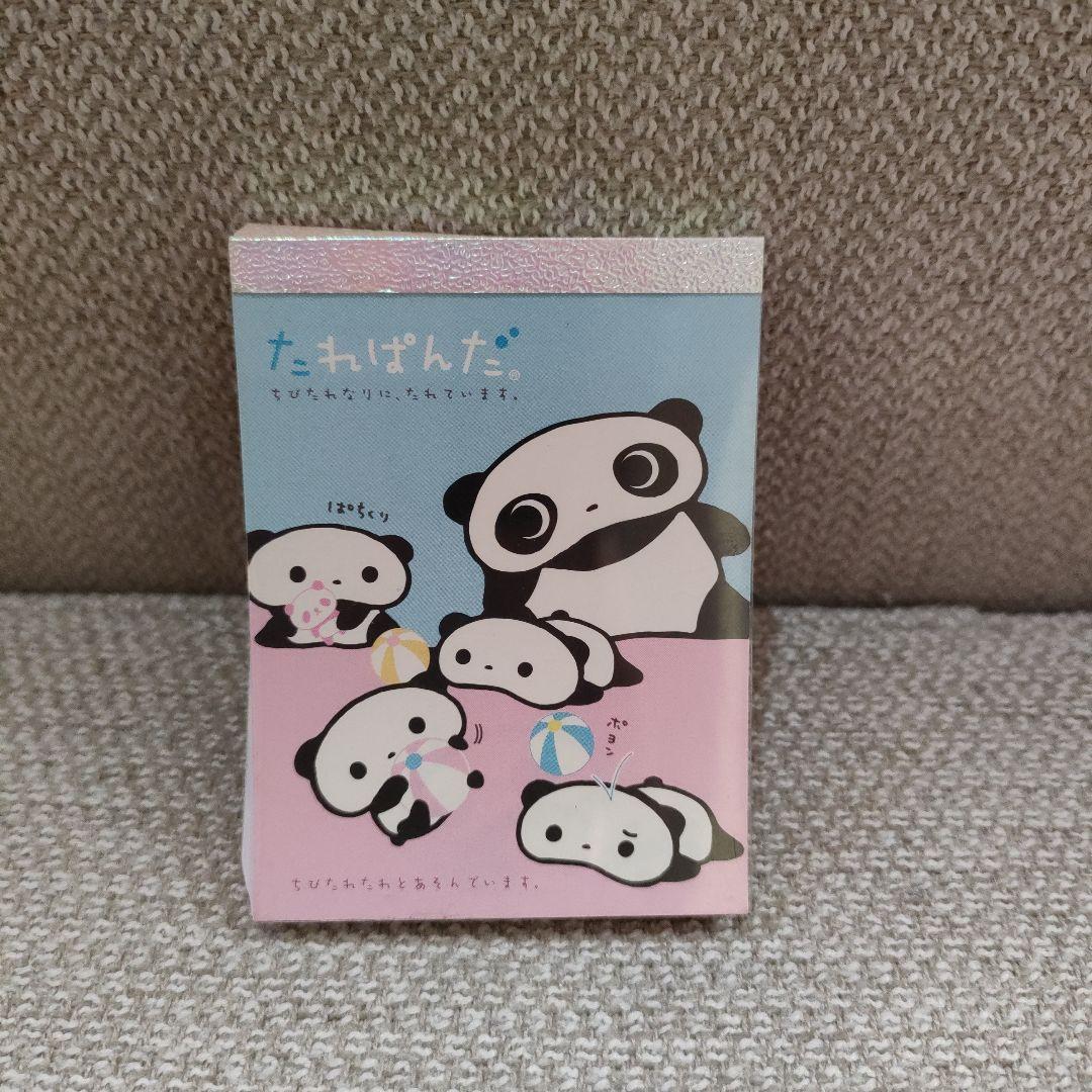 サンエックスキャラクター たれぱんだ 文房具メモ帳メモパッドノート