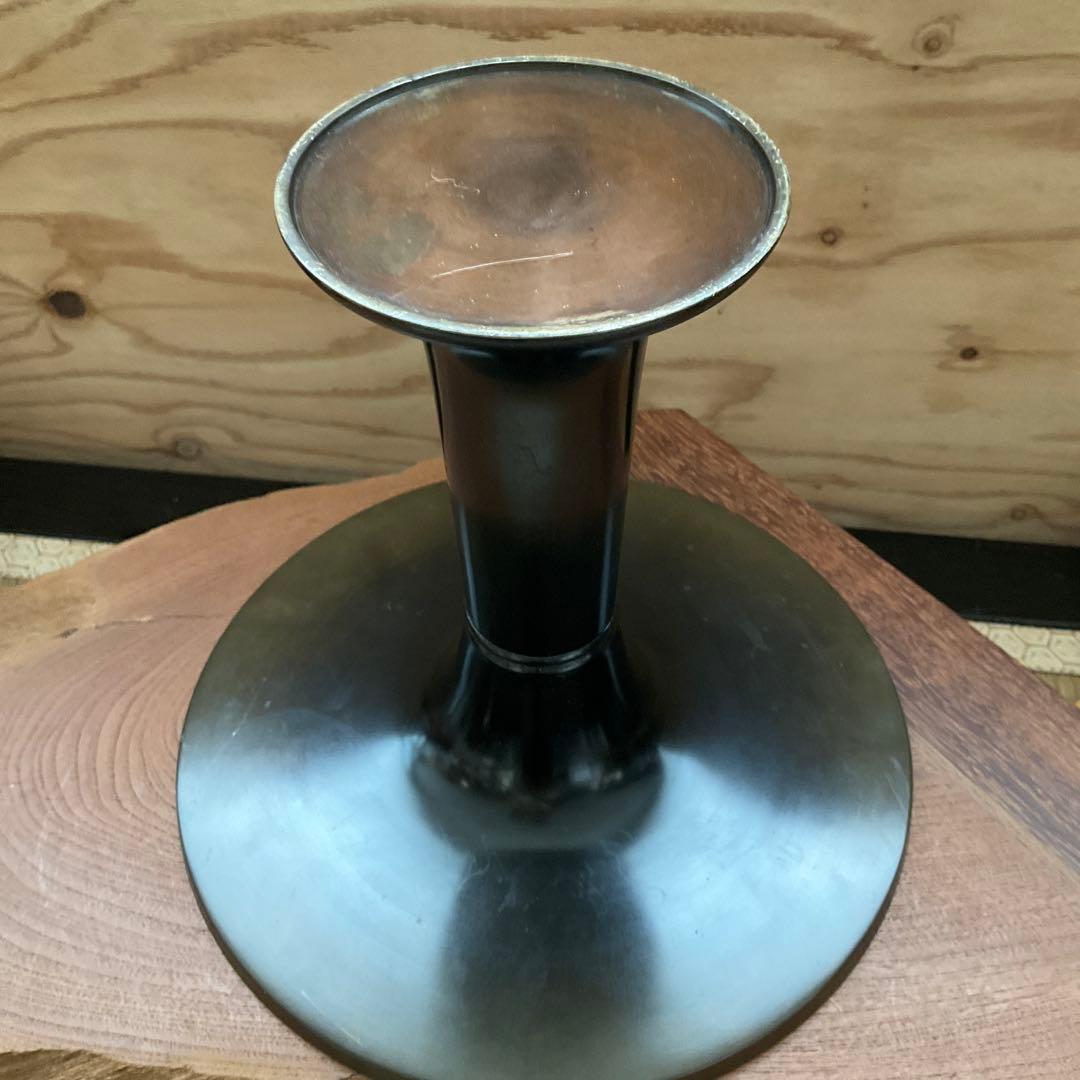 いけばな 池坊 一文字 華道具 花瓶 銅花器 薄端 花器 花生 花入