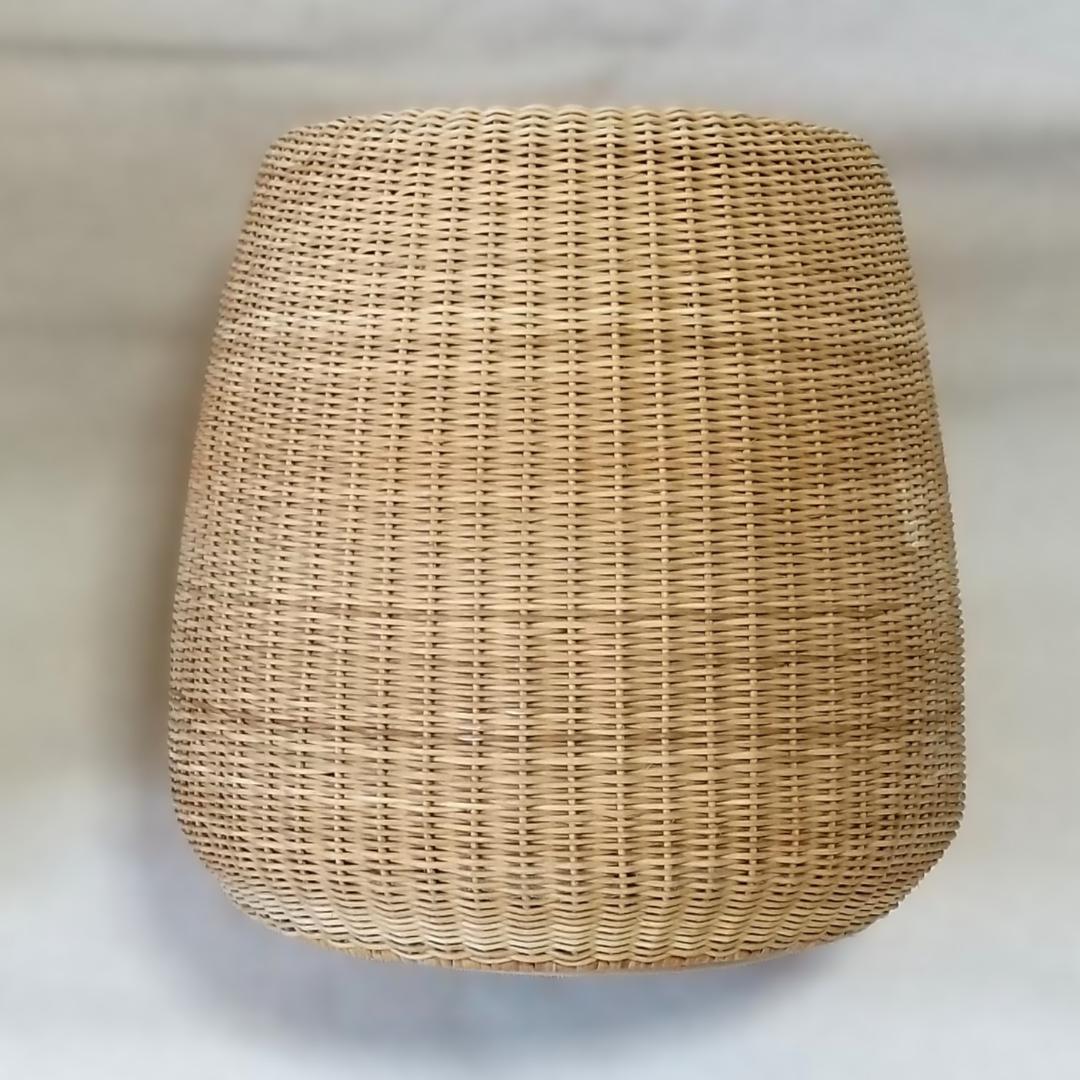 ラタン スツール 円筒形 チェア