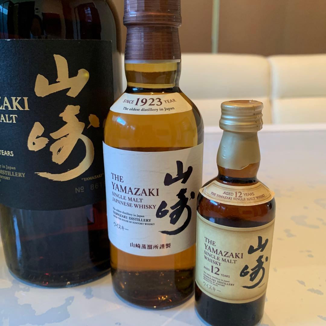サントリー山崎18年白州18年とそれぞれミディ・ミニボトル サントリー